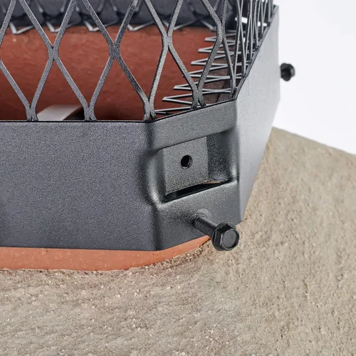 Vista 5 de Draft King CBO913 - Tapón de chimenea de acero galvanizado negro con perno, 9 x 13 pulgadas