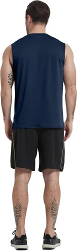 Vista 4 de Boyzn Camisetas sin mangas para hombre, paquete de 3 camisetas sin mangas para entrenamiento, gimnasio, atletismo, culturismo, fitness, camisetas