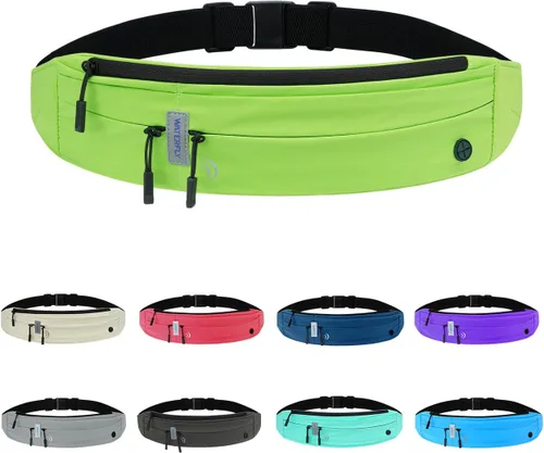 Vista 11 de WATERFLY Cinturón Riñonera para Correr: Paquete de Cintura para Corredor Maratón Jogging Deporte Ejercicio Fitness Soporte de Teléfono Cinturón
