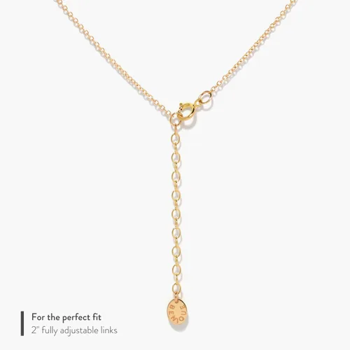 Vista 8 de BENIQUE Collar delicado para mujeres y niñas plata de ley 925 maciza o metales rellenos de oro de 14 quilates cadena fina colgante significativo
