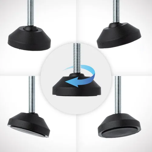Vista 3 de POWERTEC Abrazadera de palanca grande de 6 pulgadas con tuercas y arandelas, pie de abrazadera de gran tamaño compatible con abrazaderas de palanca