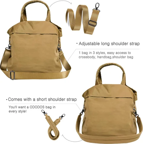 Vista 3 de ODODOS Bolsos Hobo Multi 2.0 con 2 correas para mujer, bolsos de mano, bolsos cruzados