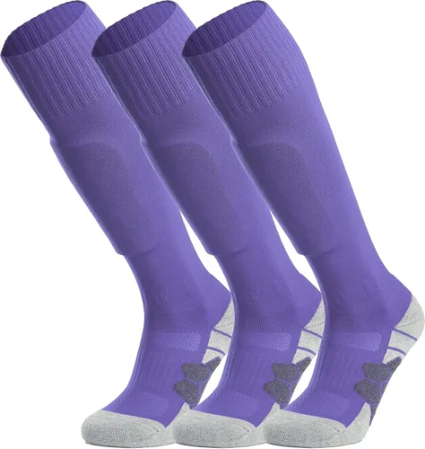 Vista 31 de APTESOL - Calcetas de fútbol hasta la rodilla (paquetes de 1/3/5) Calcetas acojinadas para niños, jóvenes, adultos, para equipos deportivos OTC