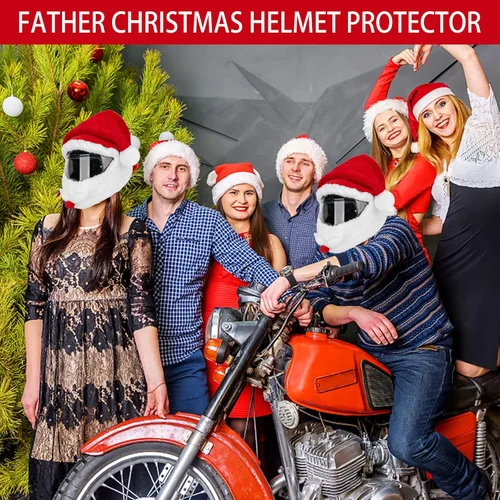 Vista 5 de Funda para casco de motocicleta, cubierta de felpa para casco de motocicleta, divertidas fundas de casco de motocicleta, fáciles de instalar