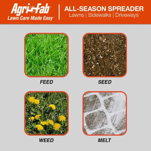 Vista 12 de Agri-Fab 45-0530-131, 85 lb. Esparcidor de transmisión de remolque, negro/naranja