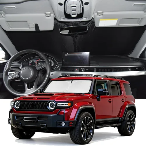 Vista 217 de Parasol para Toyota 4Runner 2010-2024 2025 - Cubierta de Parasol para Parabrisas - Sombra de Ventana Frontal de 4 Capas para 4-Runner de Ajuste