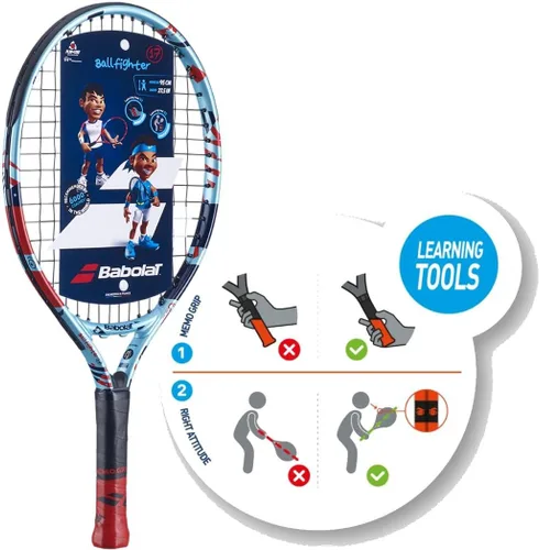 Vista 2 de Babolat Ballfighter - Raqueta de tenis con pelotas de tenis para niños para jugar y quedarse, el mejor juego de tenis para niños menores de 4 años