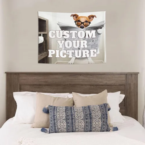 Vista 5 de AIUSAAMZ Tapiz personalizado para cargar imágenes personalizables, telón de fondo personalizado, crea tu propio tapiz para colgar en la pared