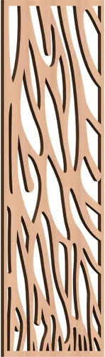 Vista 170 de 9 3/8"W x 24 3/8"H x 1/4"T Bristol Decorativos Paneles de Pared de Madera Calado, Cereza
