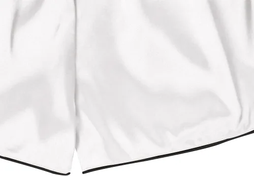 Vista 6 de LYANER Pijama de seda satinada para mujer, camisa de manga corta con botones y pantalones cortos