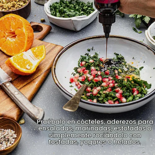 Vista 4 de Just Date Syrup Sólo jarabe de granada: melaza de granada orgánica Una botella de compresión de 8,8 oz I Low-Glycemic, Vegan, Paleo