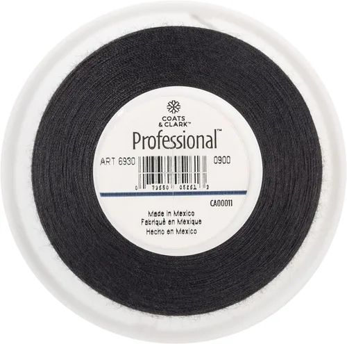 Vista 3 de Coats & Clark Hilo profesional multiusos, 3000 yardas, negro