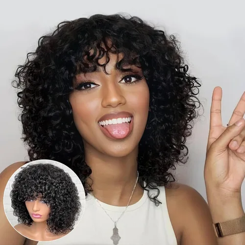 Vista 10 de Star Show Peluca de cabello humano sin pegamento, precortada 5x6 HD, encaje frontal, nudos blanqueados, 10 pulgadas