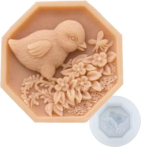 Vista 21 de Moldes de jabón de silicona para hacer jabón, moldes para manualidades, moldes de resina, flores 3D (14167)