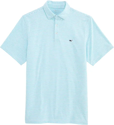 Vista 19 de Vineyard Vines Polo Bradley Stripe Sankaty para hombre Ocean Breeze Tejeda
