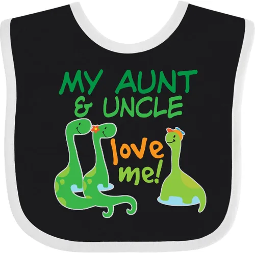 Vista 8 de inktastic My Aunt and Uncle Love Me Dinosaur Baby Bib