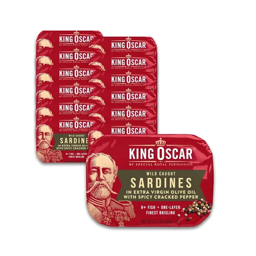 Vista 12 de King Oscar Sardinas en agua, latas de 3.75 onzas (paquete de 12)