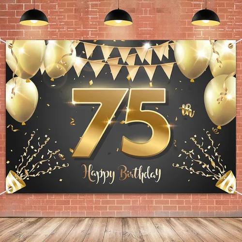 Vista 33 de HAMIGAR Fondo de pancarta de feliz cumpleaños número 10 de 6 x 4 pies, decoraciones de cumpleaños de 10 años, suministros de fiesta para niñas
