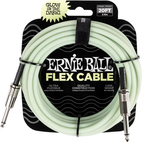 Vista 14 de Ernie Ball - Cable de instrumento flex recto/recto 10 pies - Negro (P06434)