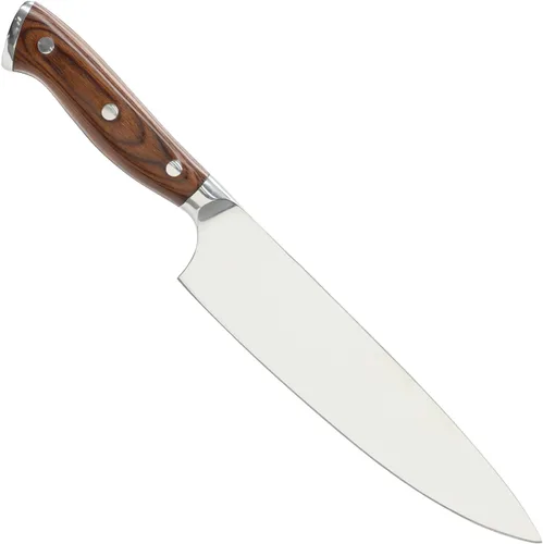 Vista 7 de Cuchillo de cocina personalizable de acero inoxidable con grabado láser, regalos de cocina para él, regalos de inauguración de la casa, juego
