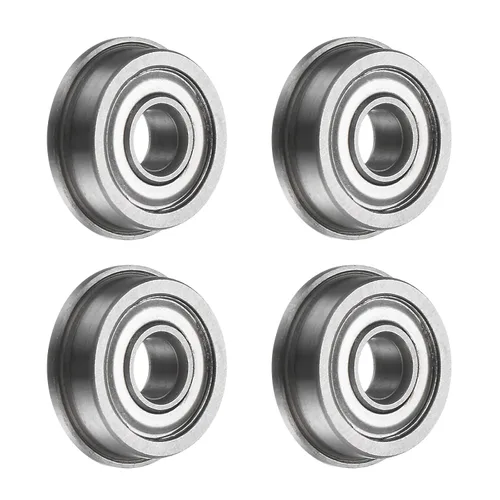 Vista 31 de uxcell MF52ZZ ensanchó el rodamiento de bolas, 4pcs 6.6x16.4x8.2 ft m acero cromado doble blindado ABEC1 cojinetes de brida Double Shielded, ABEC1
