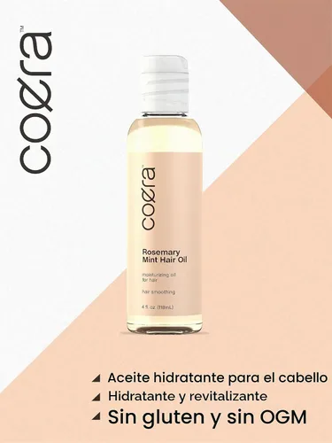 Vista 4 de Coera Aceite para el cabello de menta y romero 4 fl oz (118 ml)