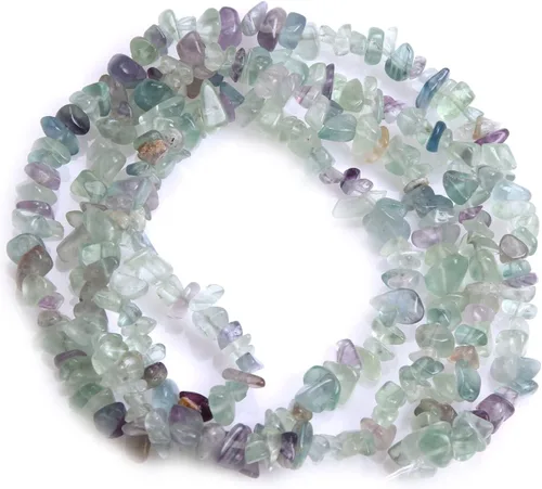 Vista 26 de GEM-Inside - Chips de piedra de cristal para hacer joyas, cuentas sueltas de forma libre con agujero para hacer pulseras, collares, adultos, 34