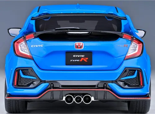 Vista 8 de Autoart 73224 - Coche Civic Type R (FK8) RHD (conducción a la derecha) Racing Blue Pearl 1/18 Model Car