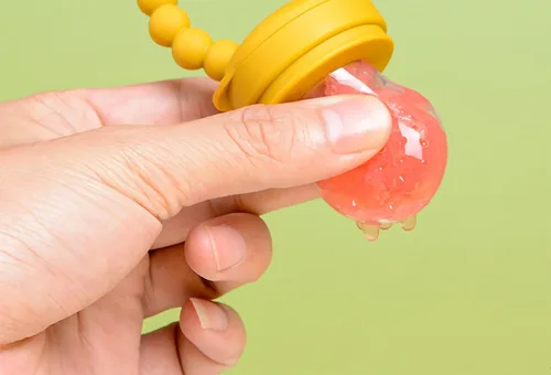 Vista 6 de Alimentador de frutas Chupete de fruta Alimentador de chupete de frutas Juguete de silicona para bebés Alimentador de frutas para bebés Chupetes