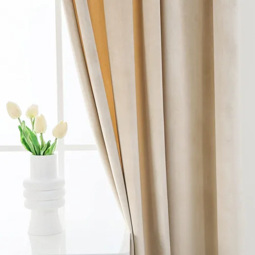Vista 5 de PLEASANT BOULEVARD Cortinas de terciopelo [2 paneles] elegantes para sala de estar, dormitorio, cuarto de bebé, cortinas para oscurecer