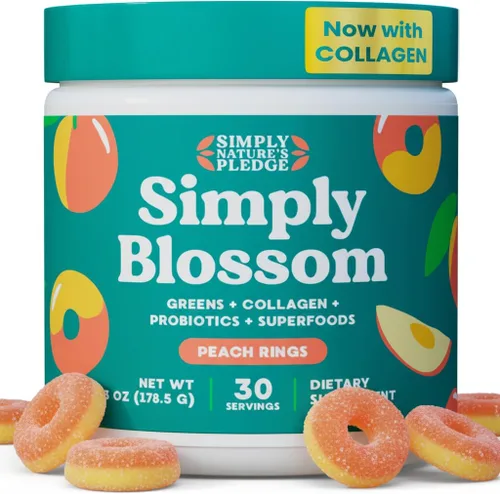 Vista 10 de Simply Blossom Nutrition - Verduras diarias y superalimentos en polvo + colágeno + probióticos para la salud digestiva de las mujeres y alivio