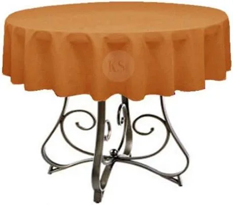 Vista 11 de Mantel redondo de poliéster de 72 pulgadas, disponible en más de 45 colores, ideal para restaurantes y superposiciones versátiles de eventos, elige
