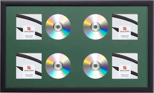 Vista 21 de Craig Frames paspartú para mostrar CD con marco negro de 1 pulgada