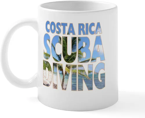 Vista 21 de CafePress Scuba Flag Diver Taza de café de cerámica de 11 oz (11.0 fl oz)