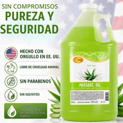 Vista 7 de SPA REDI Aceite de masaje profesional, hidratación profunda, 128 oz