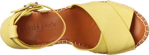 Vista 5 de Gentle Souls by Kenneth Cole Women's Charli X Band - Sandalias de tacón con hebilla de cuña