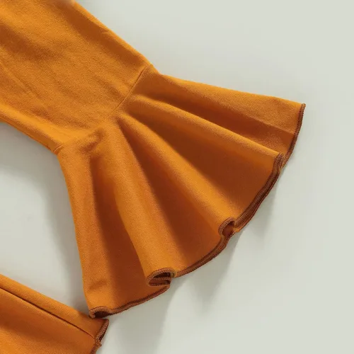 Vista 28 de Conjunto de ropa de bebé occidental para niñas, con estampado de vaca, pantalón y diadema