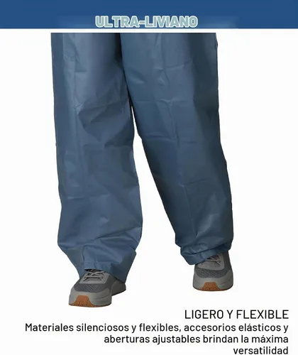 Vista 5 de FROGG TOGGS Traje de lluvia impermeable transpirable Ultra-Lite2 de 2 capas para hombre Azul