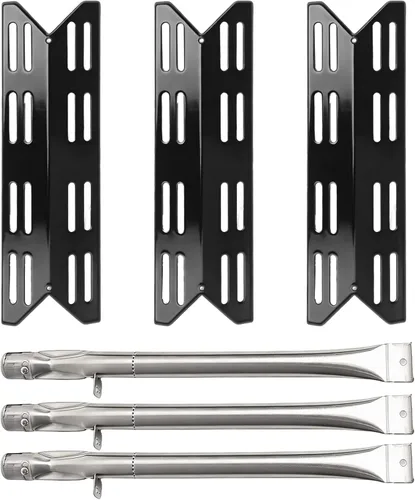 Vista 12 de SafBbcue Placas térmicas para parrilla AGBQ-27G, placas de calor domador de llama para parrilla Solaire de 27 pulgadas, paquete de 2 piezas