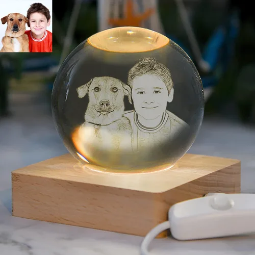 Vista 8 de Foto de cristal personalizada, regalos personalizados con tu propia foto para mamá, papá, pareja, familia, impresión en color personalizada, regalos