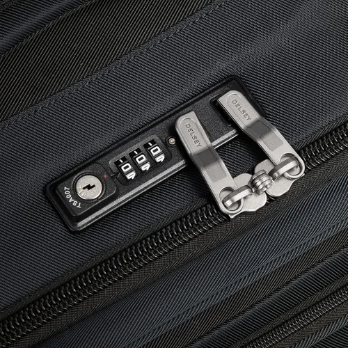 Vista 4 de DELSEY Paris Sky Max 2.0 Softside - Equipaje expandible con ruedas giratorias, Negro -, Sky Max 2.0 Softside - Equipaje expandible con ruedas