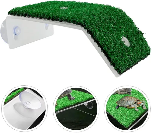 Vista 5 de Plataforma para tomar el césped descansando en el césped, plataforma para tomar el sol, simulación, rampas para césped, hábitat, terraza, accesorios