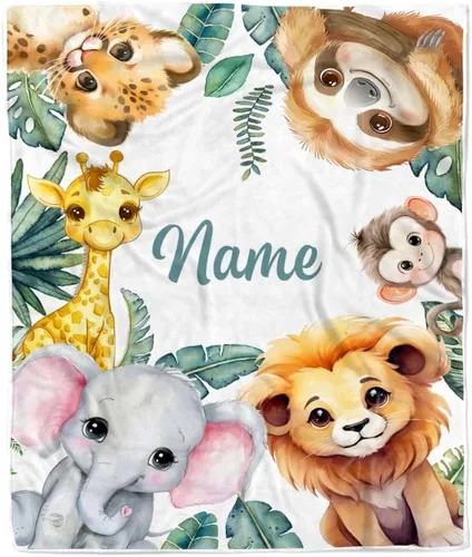 Vista 25 de Manta personalizada con nombre de tortuga para bebé, niño, niña, mar, recién nacido, hijo, hija, nieta, sobrina, cumpleaños, Navidad, manta de forro