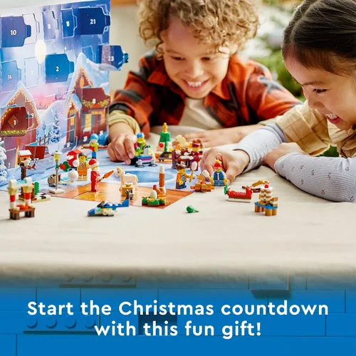 Vista 6 de LEGO City - Calendario de Adviento 2022 (60352) - Juego de juguetes de construcción para niños, niños y niñas a partir de 5 años; incluye un tapete