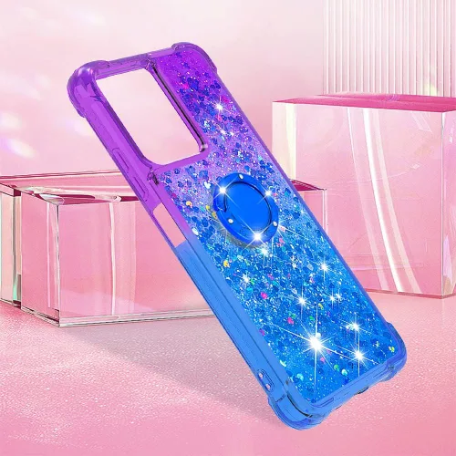 Vista 7 de Funda delgada para Redmi Note 12 4G, brillante efecto arenas movedizas TPU con cuatro esquinas protección anticaídas pesada para Redmi Note 12 4G
