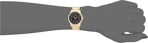 Vista 4 de Casio MTP-V002G-1B Reloj analógico estándar de acero inoxidable con fecha para hombre