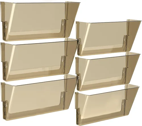 Vista 14 de Storex Archivadores de pared, tamaño legal, 16 x 10.55 x 4 pulgadas, transparentes, juego de 2 (70224A06C)