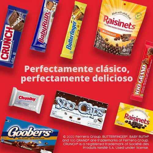 Vista 7 de 100 Grand Barras de chocolate con leche crujiente con caramelo, de tamaño completo envueltas individualmente, 1.5 oz cada una, caja a granel de 18
