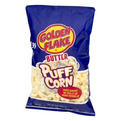 Vista 4 de Golden Flake Mantequilla de maíz de hojaldre, bolsas de 6 onzas (paquete de 4)
