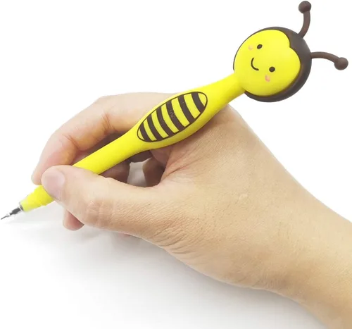 Vista 2 de RONYOUNG 22 bolígrafos de gel de tinta de abeja de dibujos animados, bolígrafos de punta fina, rotuladores de firma, recuerdos de fiesta de abejas